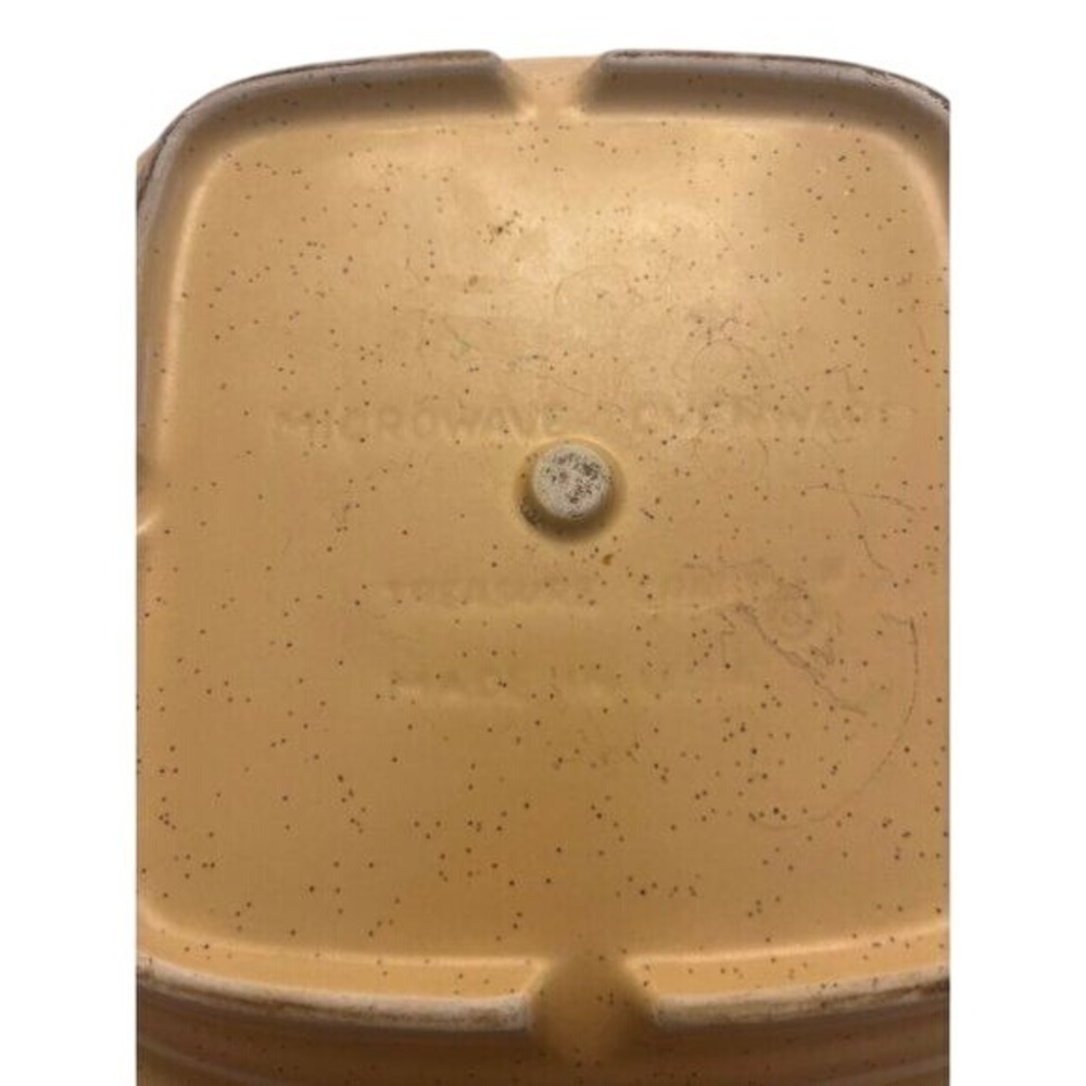 VTG 1970's Treasure Craft Baking Dish Pan With Butterflies 10" Square - Picture 4 of 4